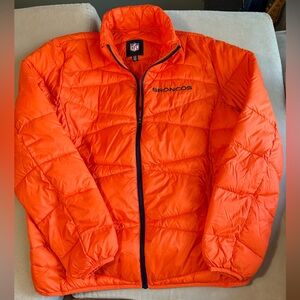 Denver Broncos Women's Orange Puffer Jacket
